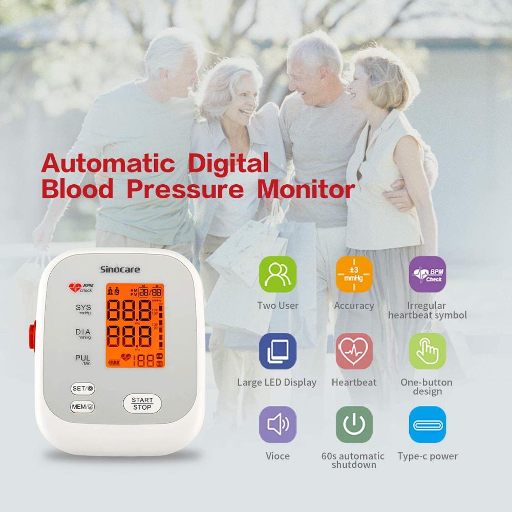 One Key Operation Blood Pressure Monitor