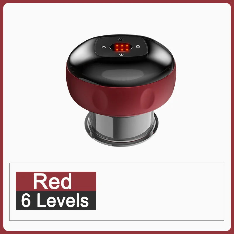 Smart Electric Vacuum Cupping Device Body Scraping Massager Heating Suction Cup Device Physical Fatigue Relief Beauty Health