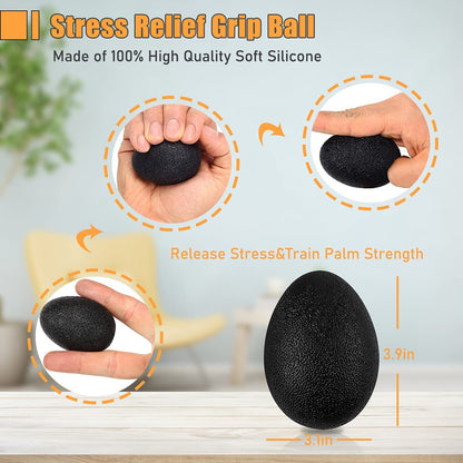 Grip Strength Trainer 5Pack, Hand Grip Strengthener with Counter,Adjustable Resistance Forearm Grip Strengthener for Physical Therapy Climbing,11 Lbs -132Lbs